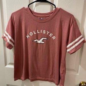 HOLLISTER PINK/SALMON T-SHIRT